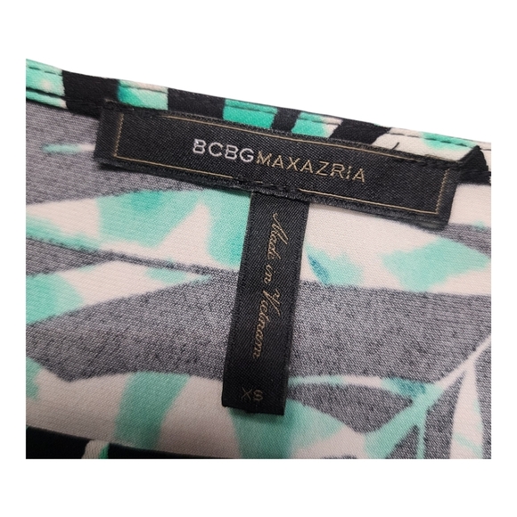 BCGBMaxAzria Palm Print Dress Suze XS - Picture 5 of 5